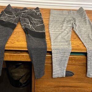 VICTORIA’S SECRET BRAND, Gray & Black Leggings, Women’s Sz (XS) Clothing, Short